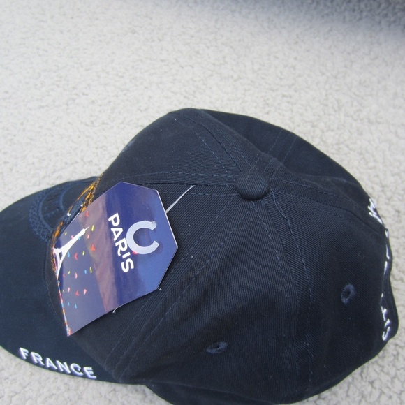 Paris France Hat  Embroidered City Of Lights Eiffle Tower Adjustable Back NWT - Picture 5 of 14